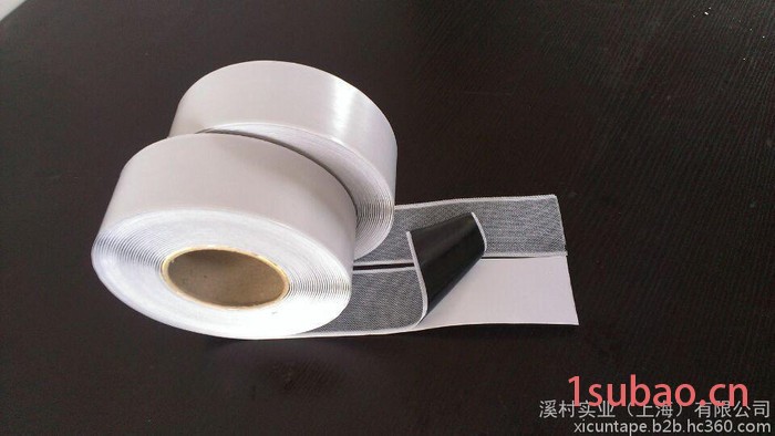国产丁基胶带 无纺布丁基胶带 单面胶 防水胶带 沥青胶带 1.5mm*50mm*10m图2