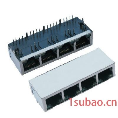 RJ45带变压器1X4插座 rj45插座