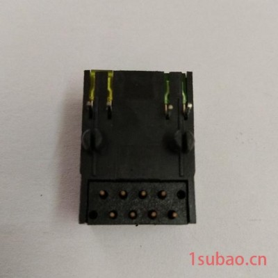 供应兴伸展电子RJ45插座/水晶头PCB插座系列/全塑带灯产品/网络连接器