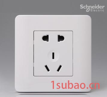 施耐德轻点系列五眼插座 五孔电源插座 E84426/10US WE经典白图2