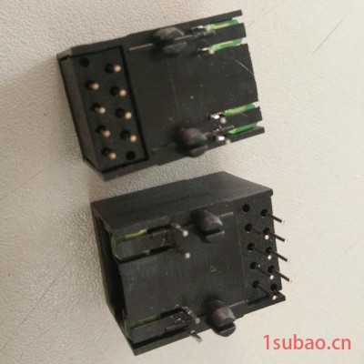 供应兴伸展电子RJ45插座/网络连接器/RJ45水晶头PCB插座/59全塑双绿灯系列