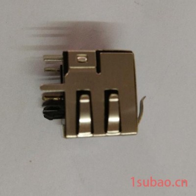 供应兴伸展电子RJ45插座/水晶头PCB插座系列/带弹带灯产品