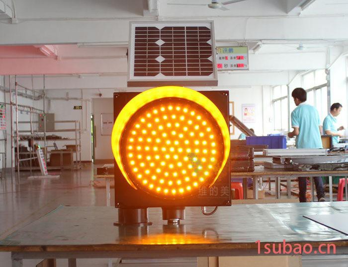 太阳能警示灯 闪灯 太阳能黄闪灯 频闪灯 led警示灯 黄闪红慢图2
