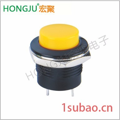 hongju/宏聚按钮开关防水按键开关 常开常闭自锁复位带灯按钮开关 工厂直销金属按键开关PB-02-MM-R图7