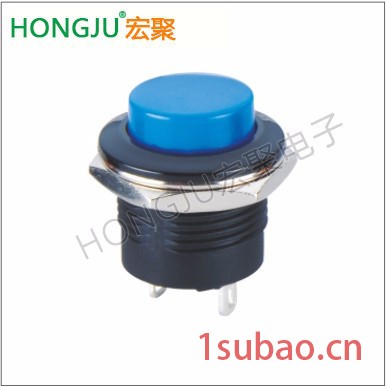 hongju/宏聚按钮开关防水按键开关 常开常闭自锁复位带灯按钮开关 工厂直销金属按键开关PB-02-MM-R图8