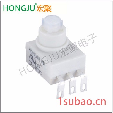 hongju/宏聚按钮开关防水按键开关 常开常闭自锁复位带灯按钮开关 工厂直销金属按键开关PB-03-21-4图4