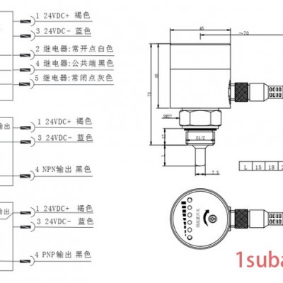 ZORICREATO/卓然天工FSW500 型流量开关 流量开关流量计可监控现场控制不锈钢流量计流量开关