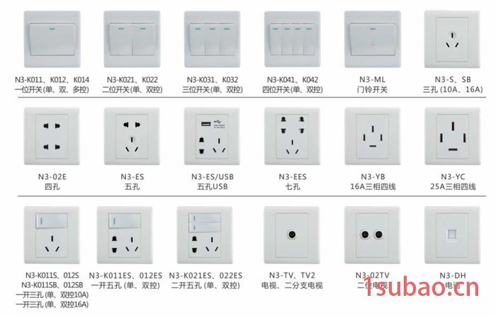 西顿照明 开关插座N3系列开关 N3LED地脚灯 N3空白板 N3报警开关 N3声光控 型号齐全 厂家销售可咨询图2