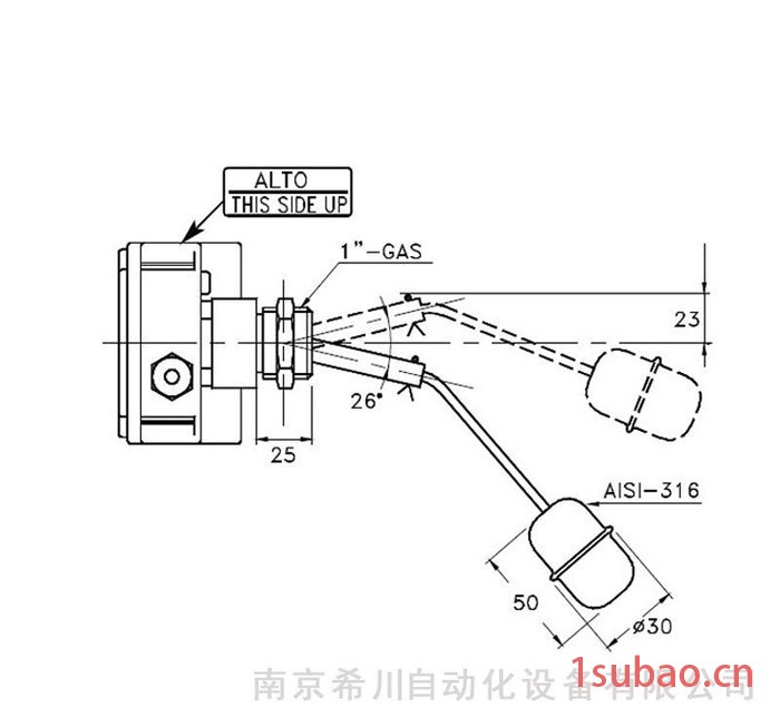 侧装液位开关 S50图3