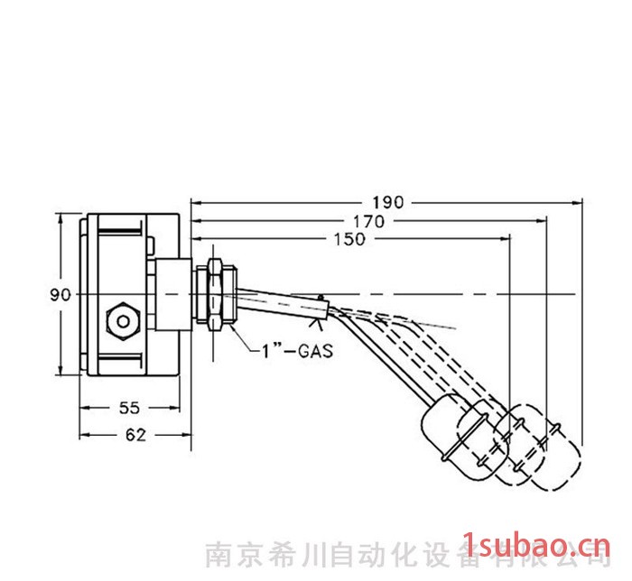 侧装液位开关 S50图2