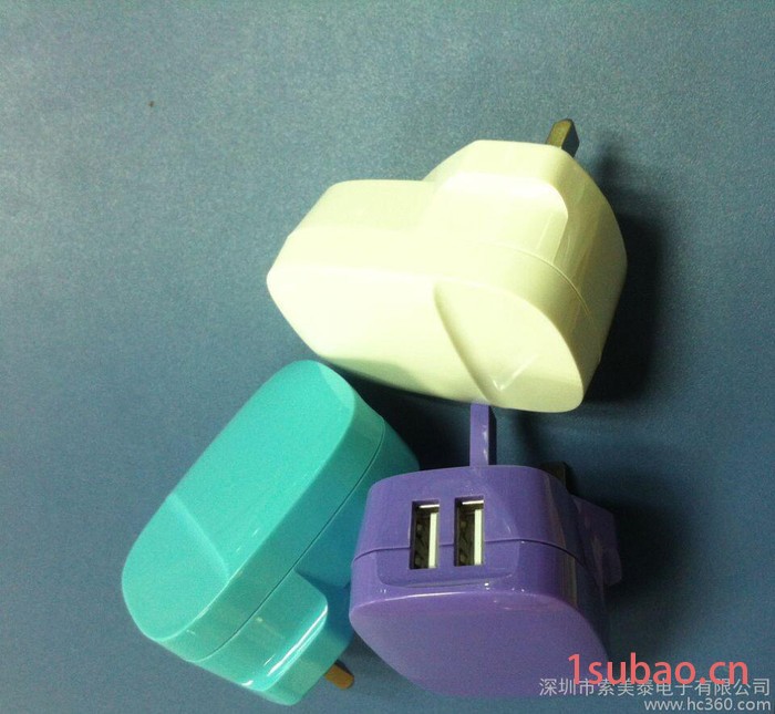 5V 2.1A英规充电器双USB英规充电器私模过CE ROH图3