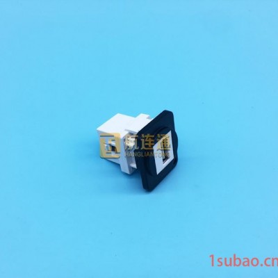 LED航空插座 简易RJ45插座 USB母座前后安装接口自锁卡口式连接