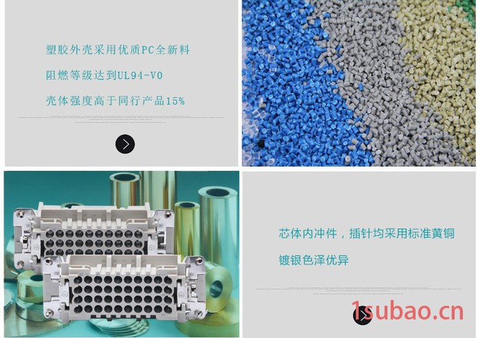 供应重载连接器（矩形航空插座） 重载连接器（航空插座）图4
