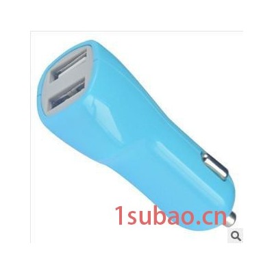 供应手机充电器车载充电器车才车充鸭嘴双USB车充5V2.1A