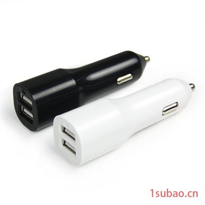 直销 3.1A输出 双USB 苹果ipad充电器车载充电器