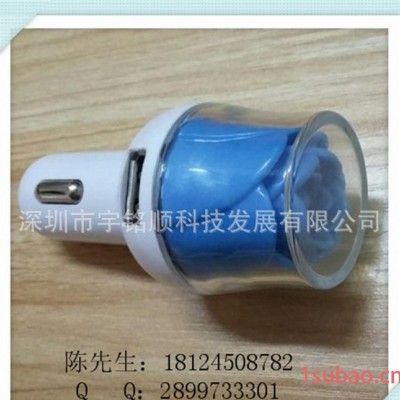 玫瑰花5V2A双USB车载充电器