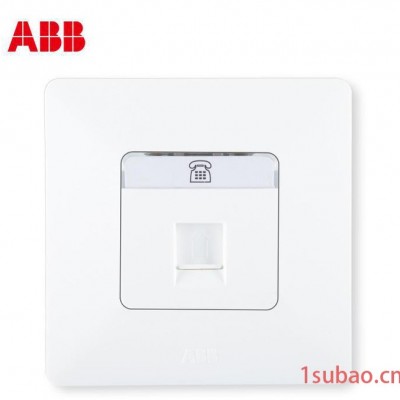 【ABB插座】由雅/白/超5类电脑信息插座-AP33144-WW;10139795