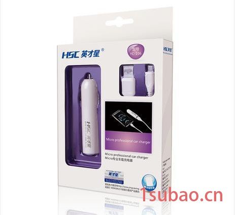 授权英才星迷你车载手机充电器 YC-106图2