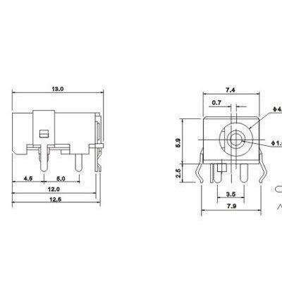 高品质高寿命耐高温DC电源插座 直流充电插座 DC-030A