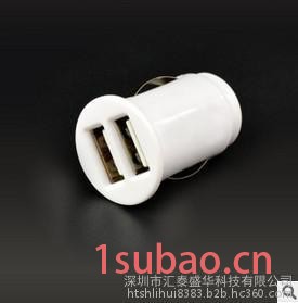 **  5V2100MA   格里芬  车载充电器 MINI双USB车充 5V足2A  手机充电器