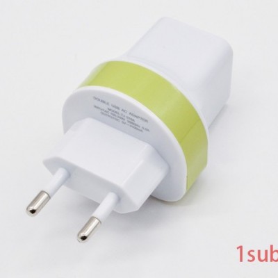 久为 TJ-190  5V 2.1A双口USB手机充电器