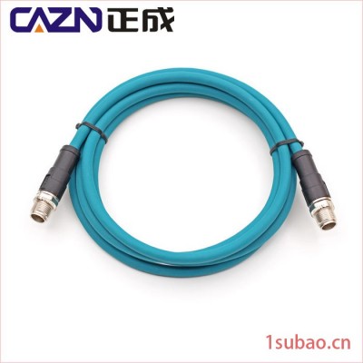 千兆网线插座 M12 X型插座8芯 X coding连接器