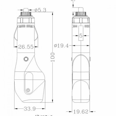 ** 枪形－309车充、汽车充电器外壳、汽车点烟器外壳、汽车充电器外壳批发 手机充电器外壳