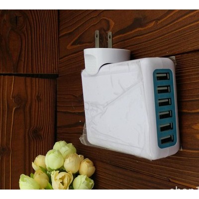 6usb旅行充 ipad iphone5s/6 三星平板 5v 6.0a 6usb充电器