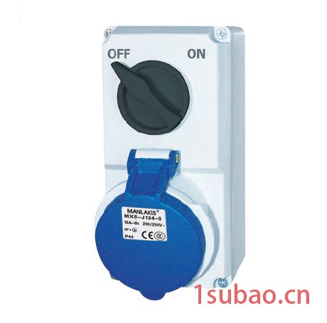 低价零售 插座带开关 带机械联锁 防水工业插头插座 16A