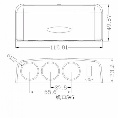 华科达 **：母座504（一拖三单USB）、充电器外壳、手机充电器外壳、手机支架