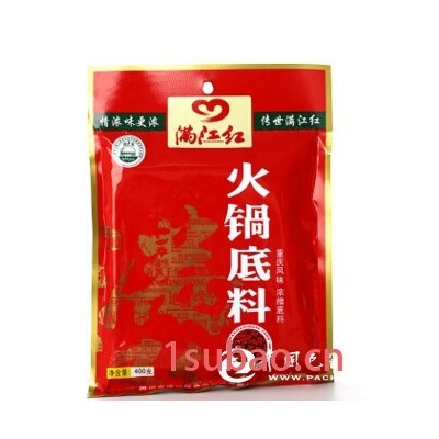 供应500g重庆原味老火锅料调味品彩印包装袋设计图