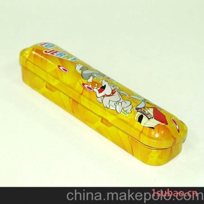 批发定做小巧马口铁双层文具盒