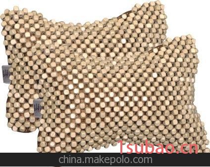 厂家直销 汽车头枕 手工高档汽车靠枕 木珠汽车颈枕 木质腰靠抱枕