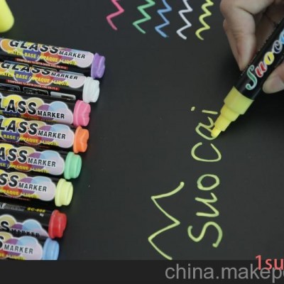 索美奇荧光笔6MM  彩色标记可擦液体粉笔多彩绘画书写笔套装批发