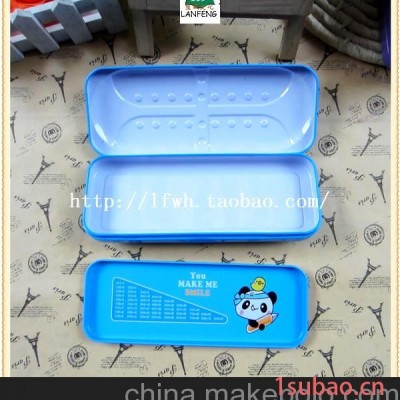 168-58 小熊卡通双层文具盒