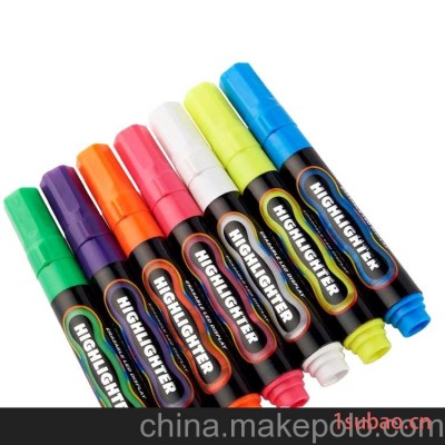 宝克4901 LED电子屏可擦荧光笔 彩色荧光板笔 电子板书写笔批发