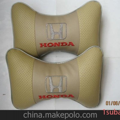 汽车头枕 颈枕 靠垫 护颈枕 PU车枕 汽车标卡通 车用头枕礼品赠品
