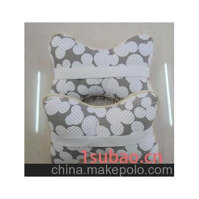 小帆布头枕/汽车头枕/车用头枕/成对包装/碎花小帆布头枕/颈枕