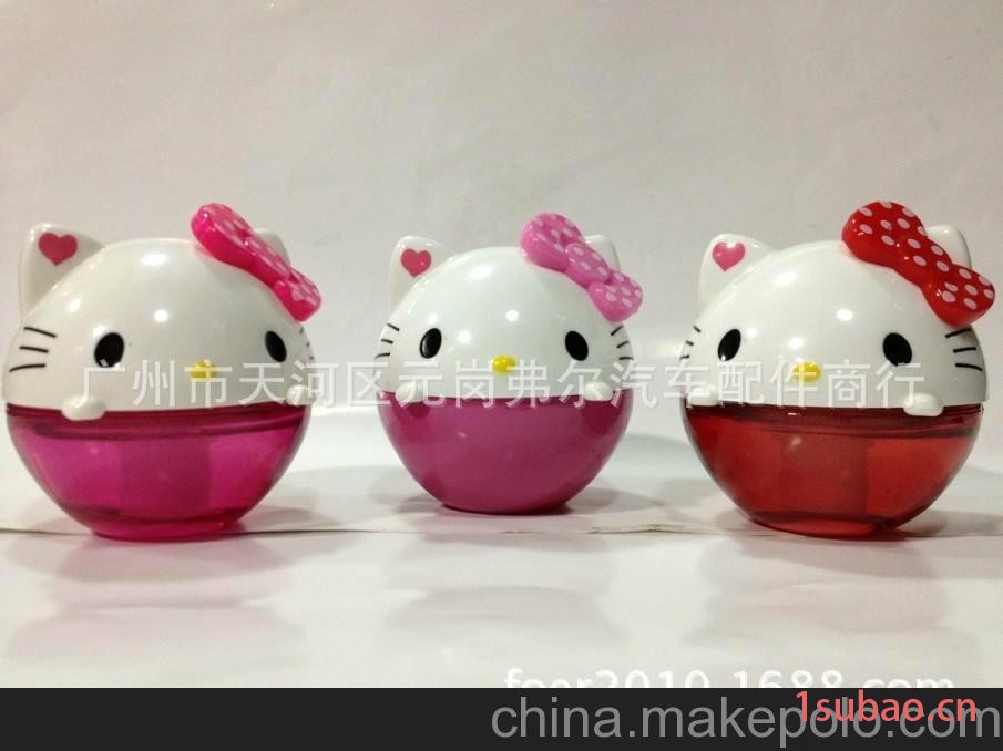 批发供应汽车香水 新款HELLO KITTY香水座 吉祥KT卡通香水座
