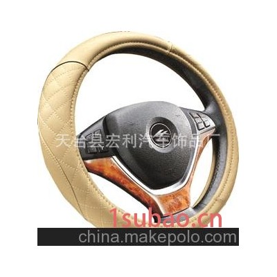 厂家直销 供应新款优质做工汽车方向盘套 手缝仿皮方向盘套