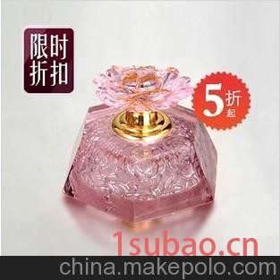 意大利迪萨水晶粉色玫瑰汽车香水 香水座 车载香水 高档礼品