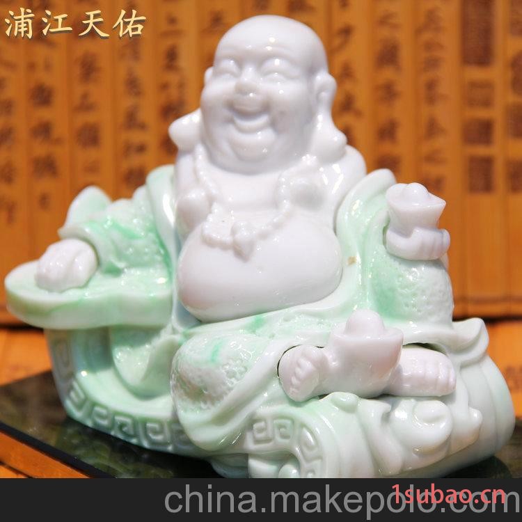 汽车香水座批发 立体汉白大如意佛香水座 车载香水 高档香水座图3
