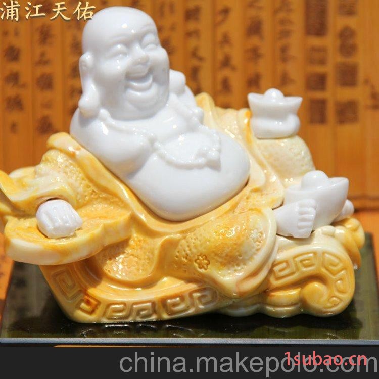 汽车香水座批发 立体汉白大如意佛香水座 车载香水 高档香水座图2