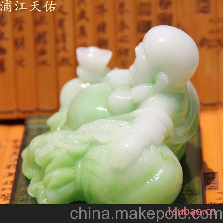 新款香水座 汽车香水座批发 拉丝玉绿金钱布袋佛车载香水高档香水图6