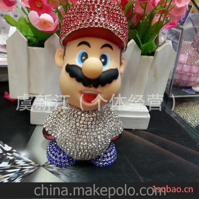 玛丽 水晶水钻 汽车香水座 镶钻汽车用品 车用香水摆件