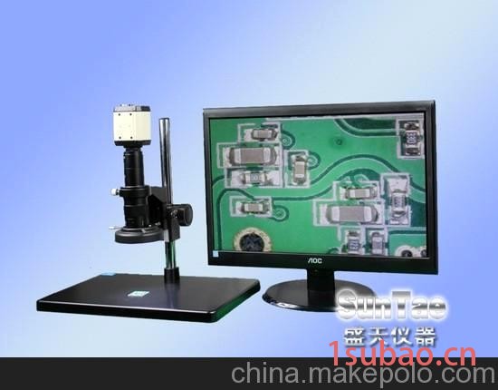 供应高清高倍 光学显微镜ST-T200 三输出高清200万像素光学显微镜图3
