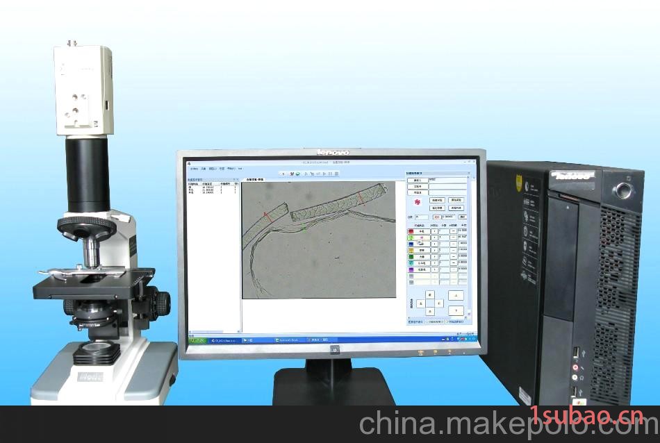 纤维分析仪 机织物密度测量仪 纤维显微图像检测仪图2