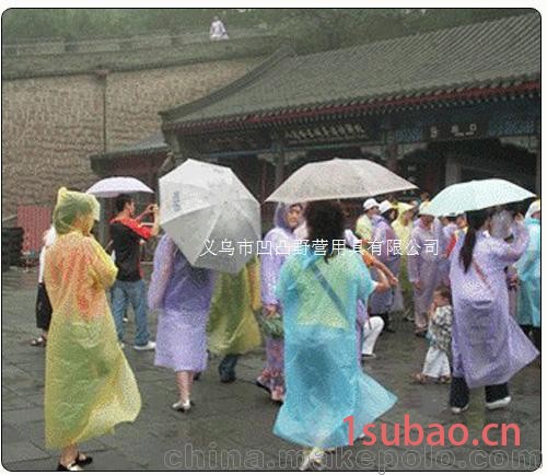 一次性雨衣雨披雨具 套头式一次性雨衣带缩颈绳袖筋（加厚型）图3