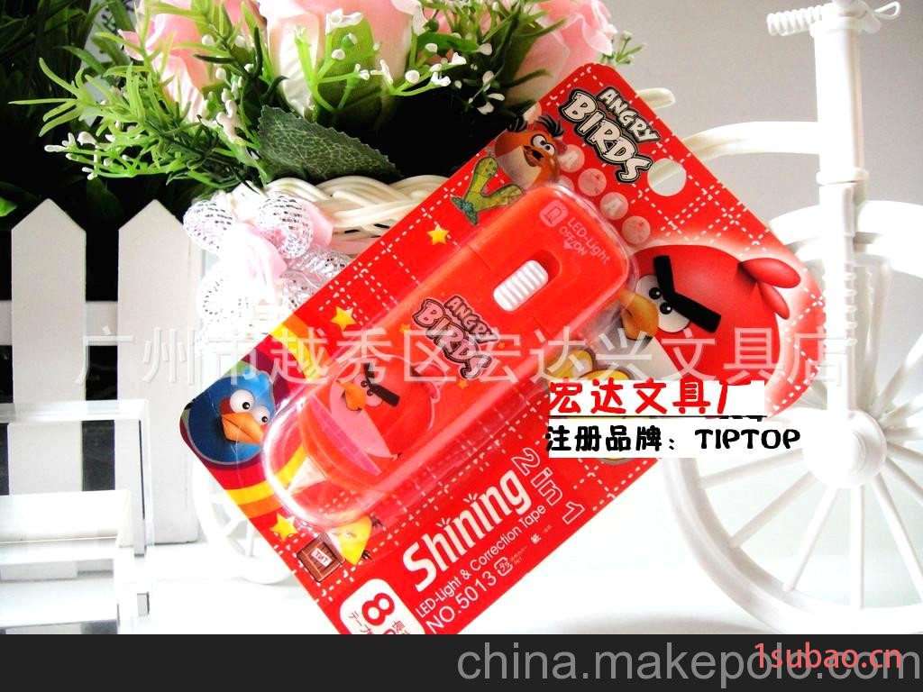 韩国文具 TT-5000 卡通迪士尼 35M 迷你手电筒两用修正带 涂改带图2