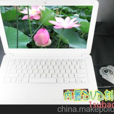 厂家批发]苹果D525带光13.3寸双核四线程笔记本电脑/上网本2G160